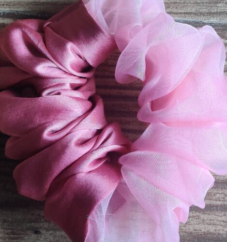 HalfnHalf Blush Pink Scrunchie photo review