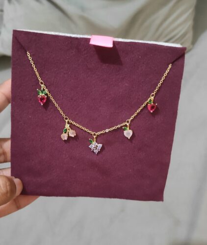 18K Gold Plated Fruit Ninja Charm Necklace photo review